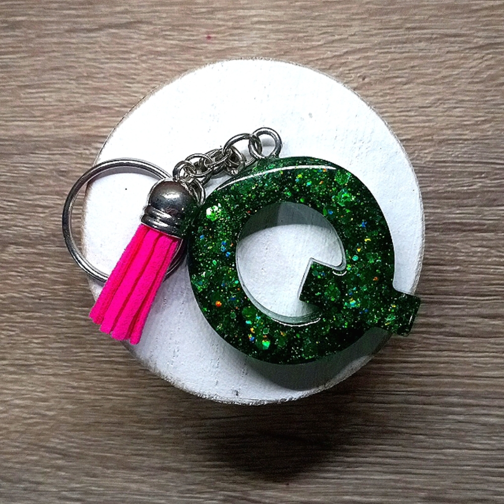 Resin Letter Keychain!!